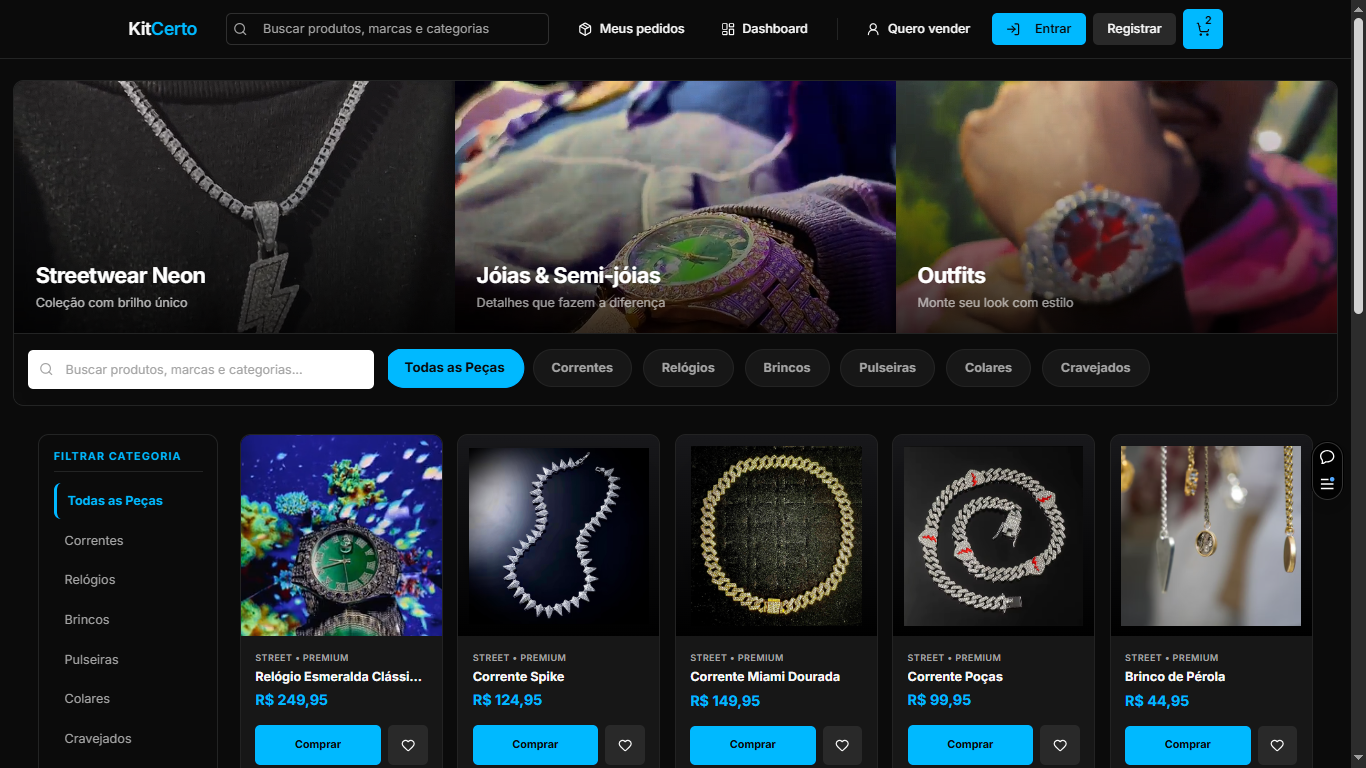 KitCerto - E-commerce streetwear